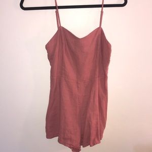 salmon colored romper